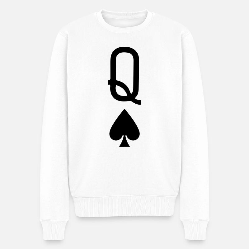 Rette Dame - Männer Premium Bio Pullover - Weiß