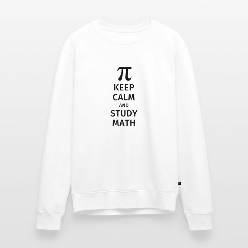 keep calm and study math Men's Premium Organic Jumper