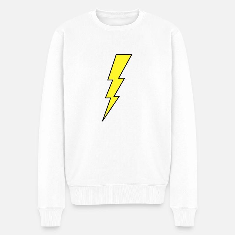 Blitz 2 - Männer Premium Bio Pullover - Weiß