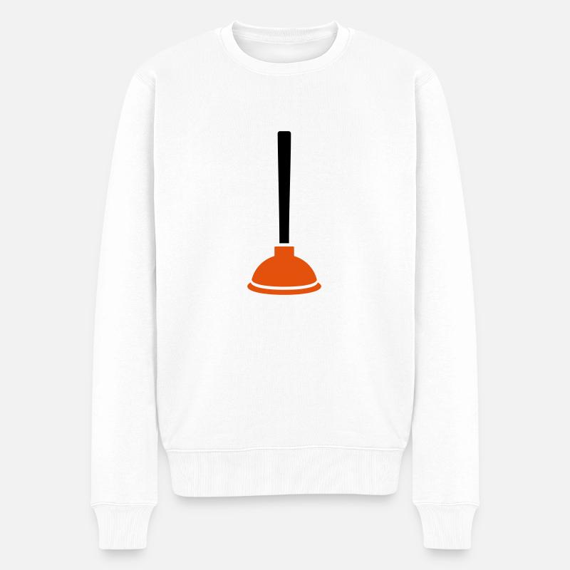 Plombier - Pull Premium bio Homme - blanc