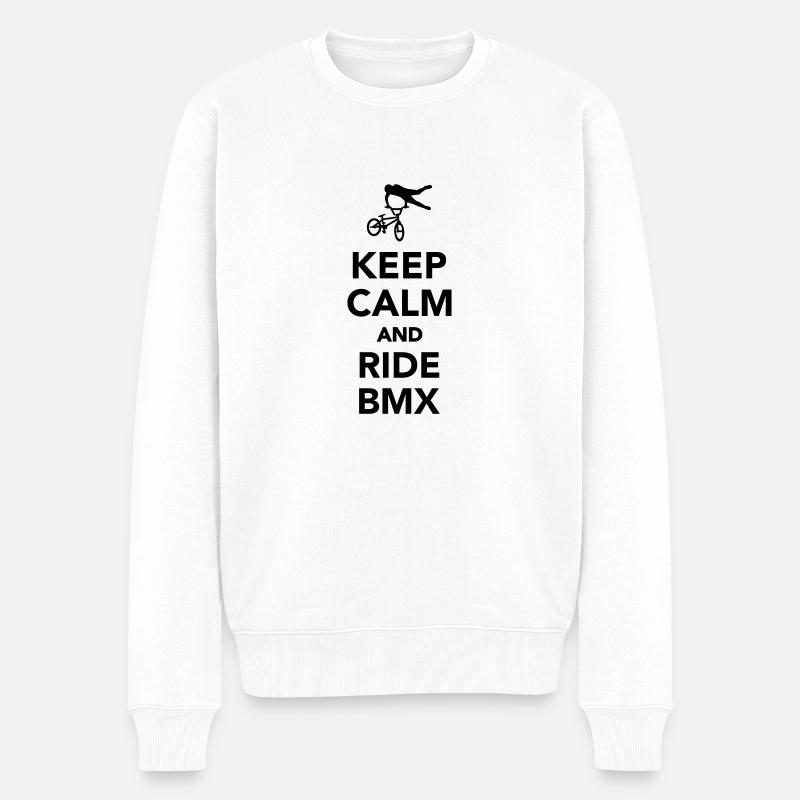 BMX - Männer Premium Bio Pullover - Weiß