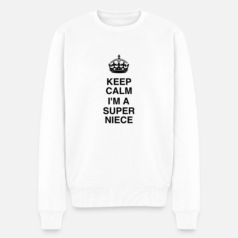 Nièce / Neveu / Oncle / Tante - Pull Premium bio Homme - blanc
