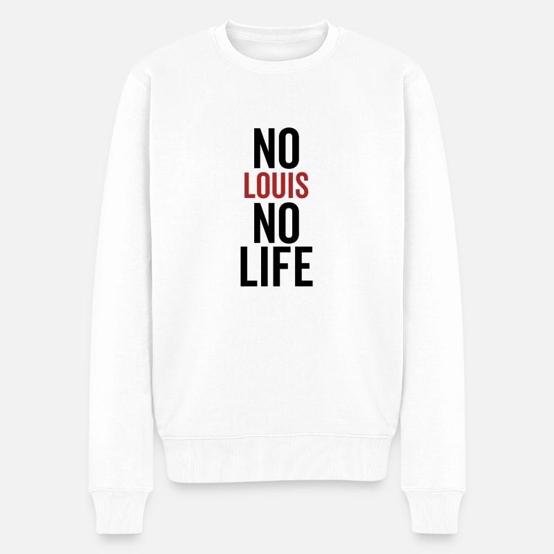 Kein Louis Kein Leben - Männer Premium Bio Pullover - Weiß