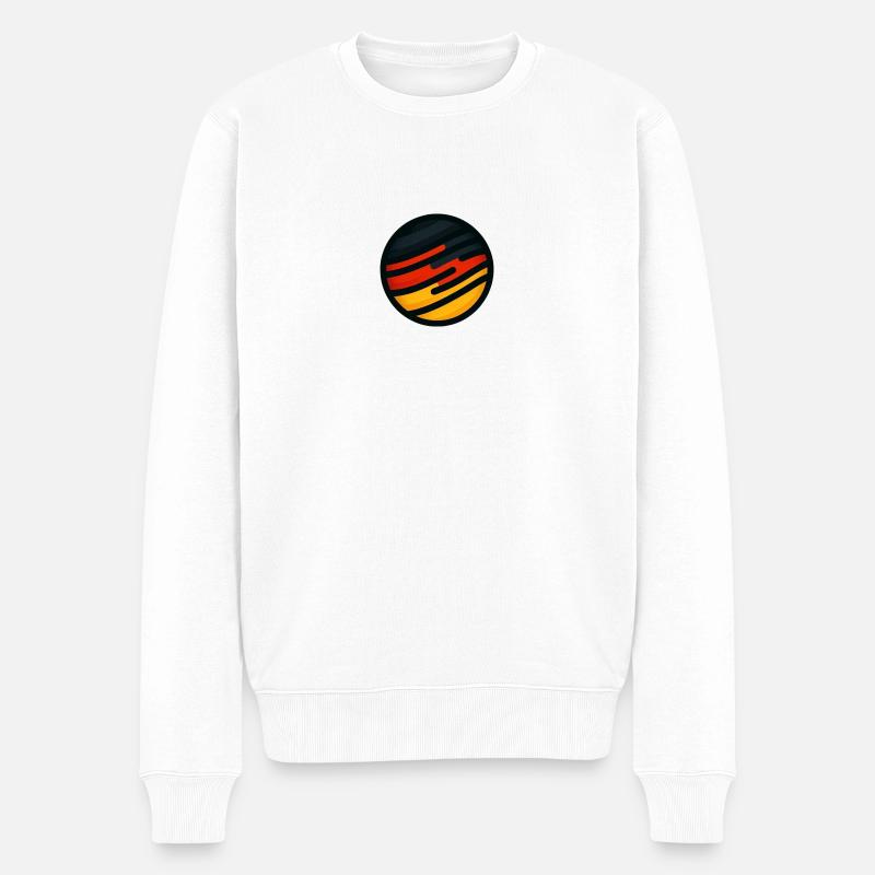 Deutschland Emblem EM WM - Männer Premium Bio Pullover - Weiß