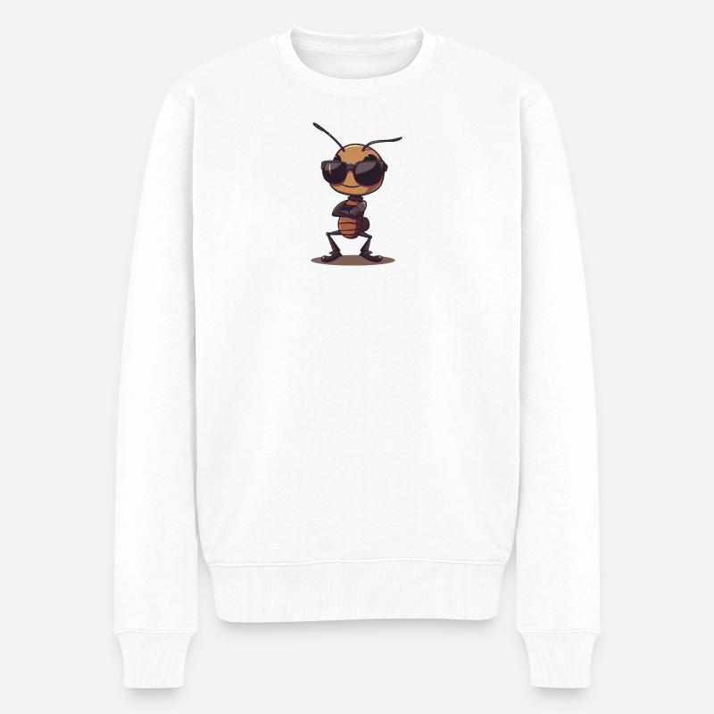 Cool Classic Ameise - Männer Premium Bio Pullover - Weiß