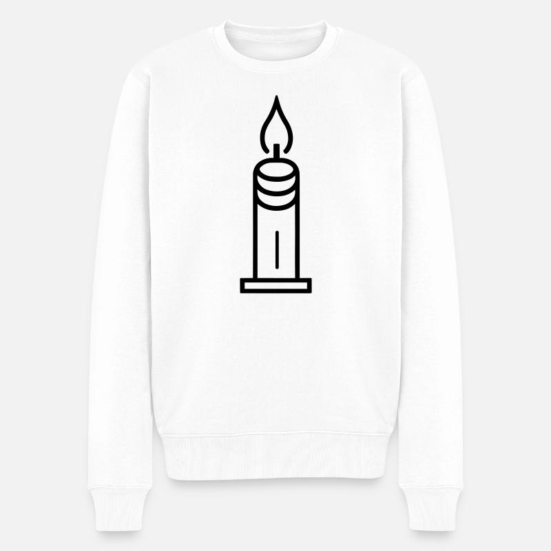 Bougie - Pull Premium bio Homme - blanc