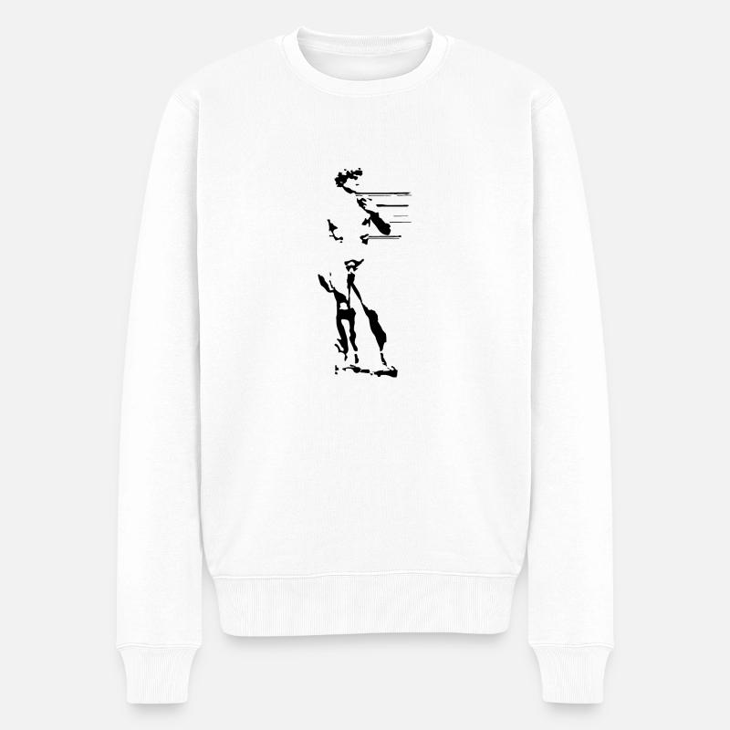 David - Pull Premium bio Homme - blanc