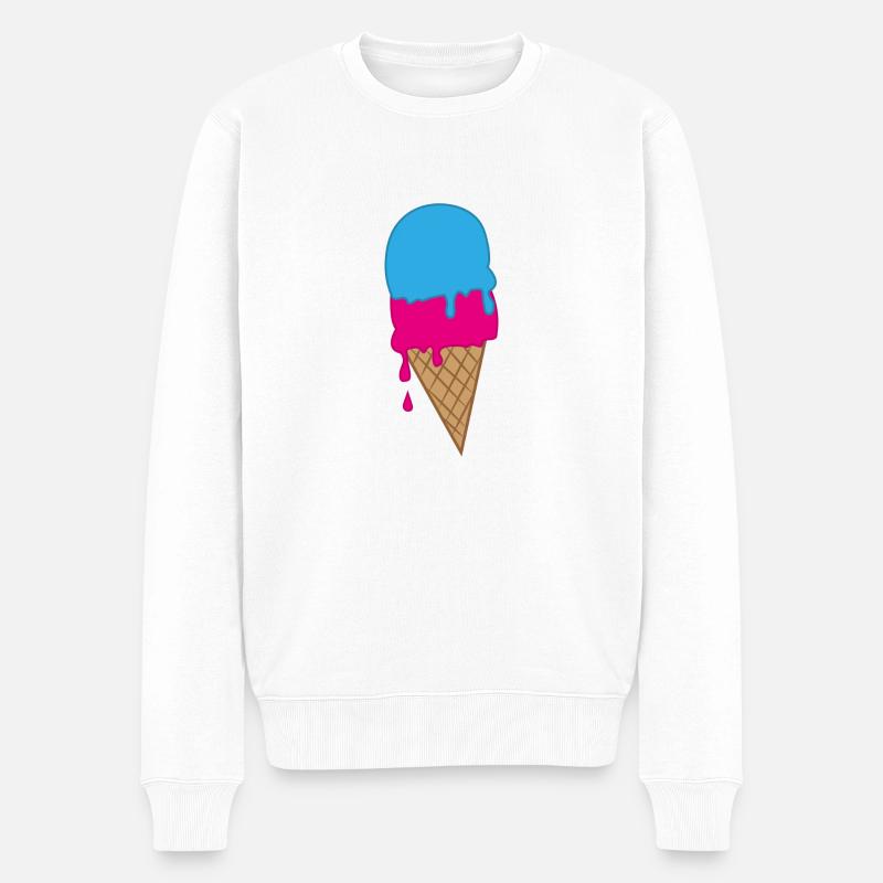 ice-cream - Pull Premium bio Homme - blanc