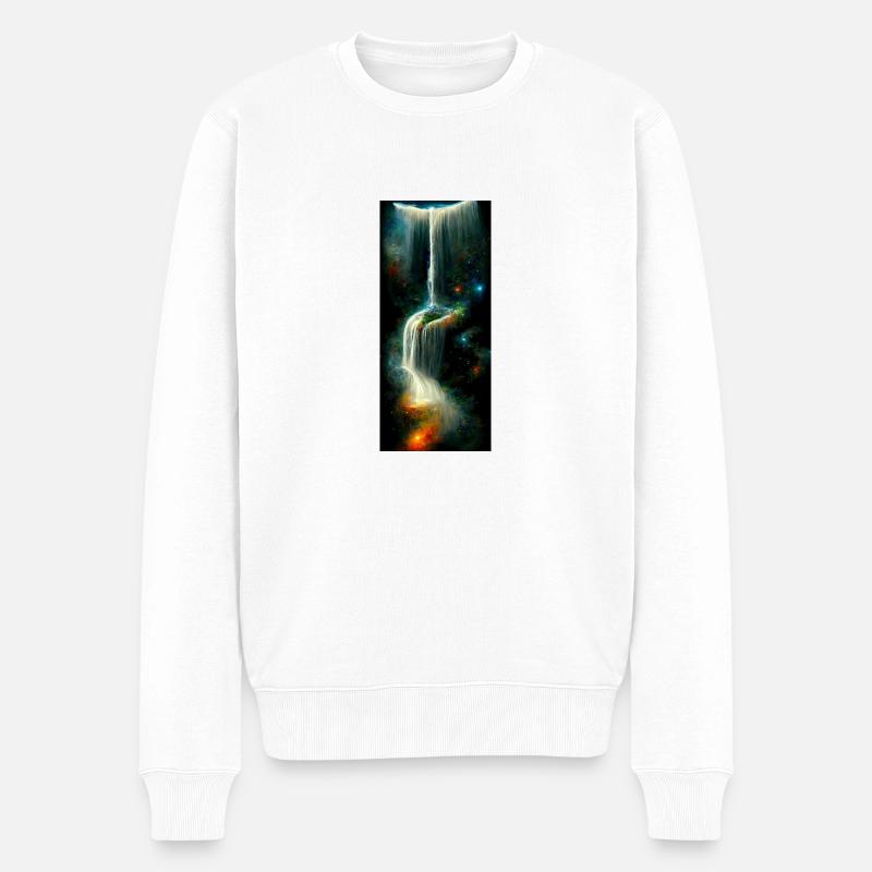 Erschaffung des Universums - Männer Premium Bio Pullover - Weiß