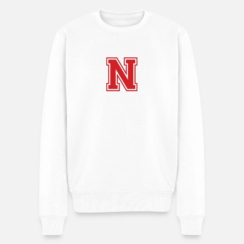 NabraskaustN - Männer Premium Bio Pullover - Weiß