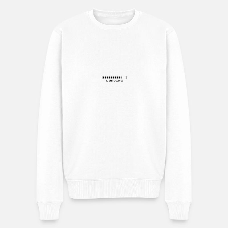 Loading - Männer Premium Bio Pullover - Weiß