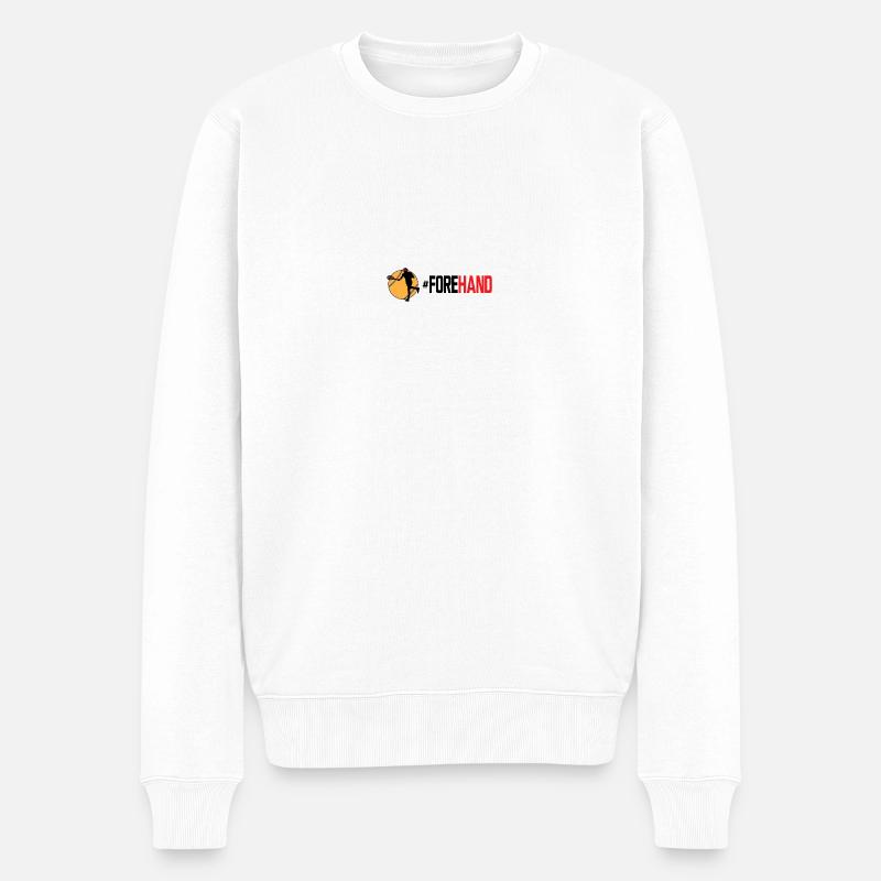 #Forehand Tennis - Pull Premium bio Homme - blanc