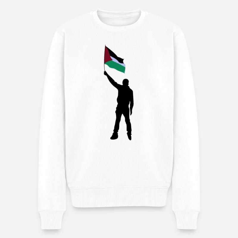 libérer la Palestine - Pull Premium bio Homme - blanc