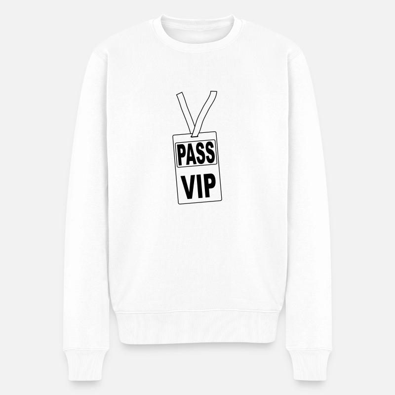 pass_vip_pv1 - Pull Premium bio Homme - blanc