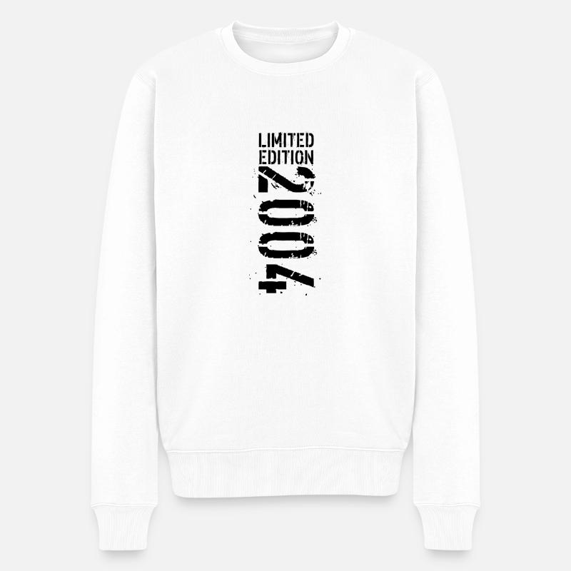 LIMITED EDITION 2004 SCHWARZ - Männer Premium Bio Pullover - Weiß