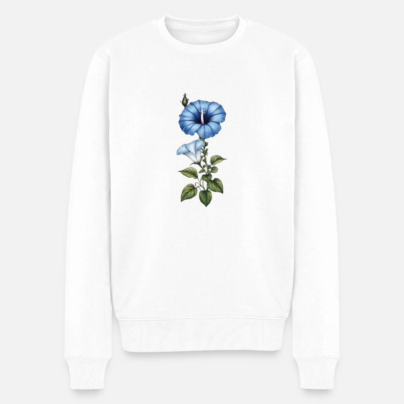 Morgenlatte - Männer Premium Bio Pullover - Weiß
