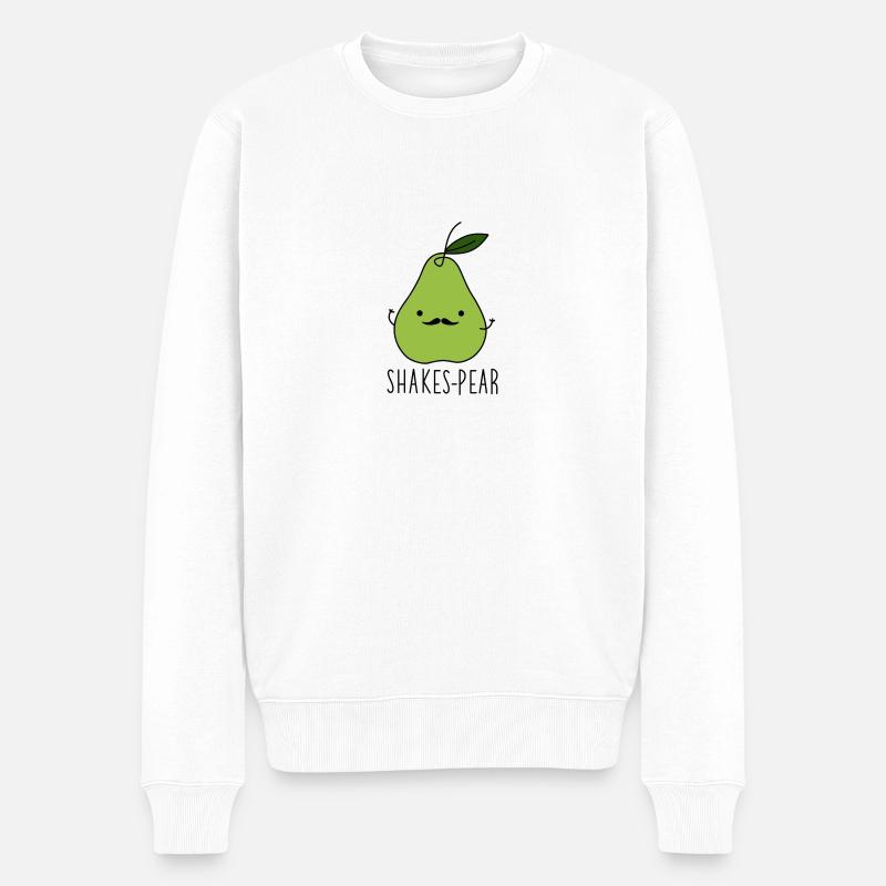 Shakespear - Männer Premium Bio Pullover - Weiß