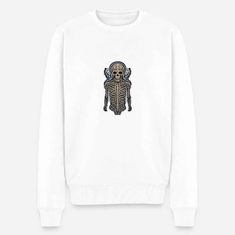 Squelette - Pull Premium bio Homme - blanc