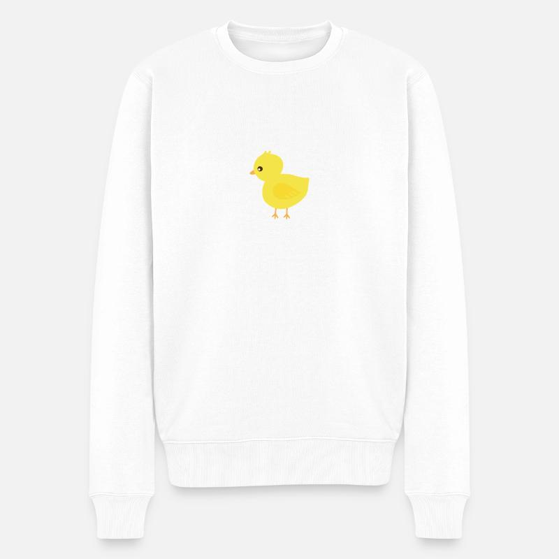 Poussin - Pull Premium bio Homme - blanc