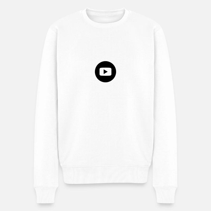 youtuber - Pull Premium bio Homme - blanc
