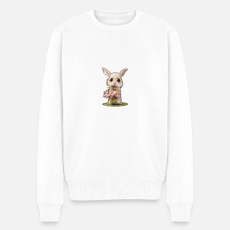 Petit Lapin 4 - Pull Premium bio Homme - blanc