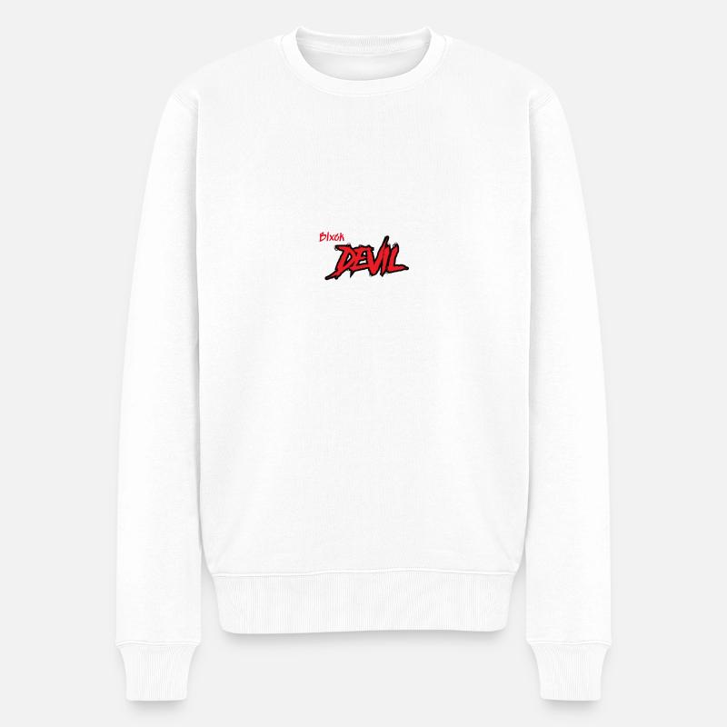 Diable Blxck - Pull Premium bio Homme - blanc