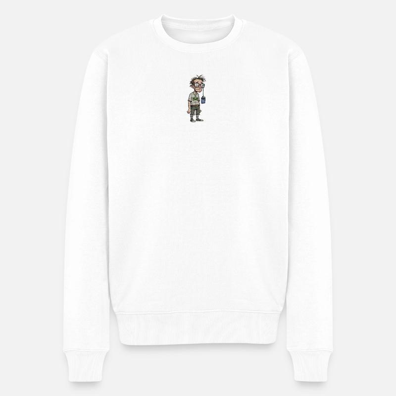 Nerd perdu - Pull Premium bio Homme - blanc