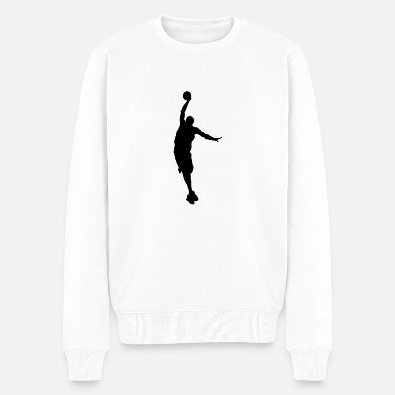 basketball - Pull Premium bio Homme - blanc
