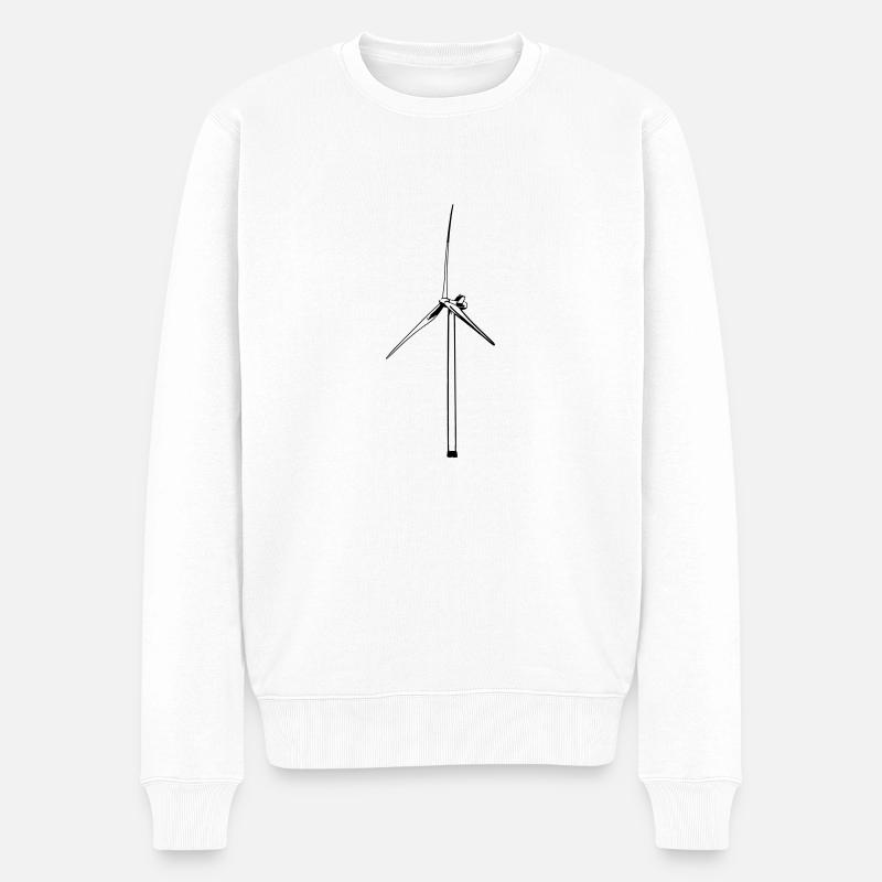 Moulin à vent - Pull Premium bio Homme - blanc