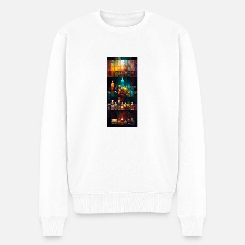 Alchemistische Tränke - Männer Premium Bio Pullover - Weiß