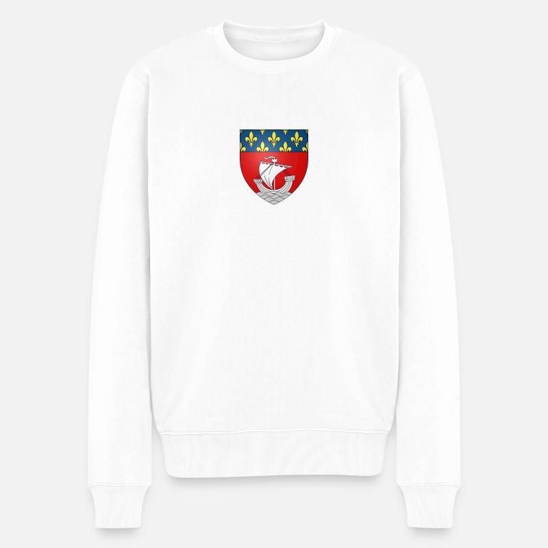 Blason paris - Pull Premium bio Homme - blanc