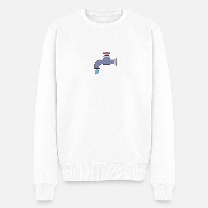 Robinet - Pull Premium bio Homme - blanc