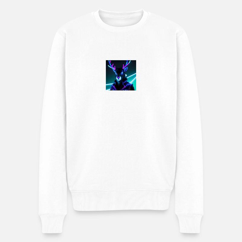 Fusion de rennes électriques - Pull Premium bio Homme - blanc