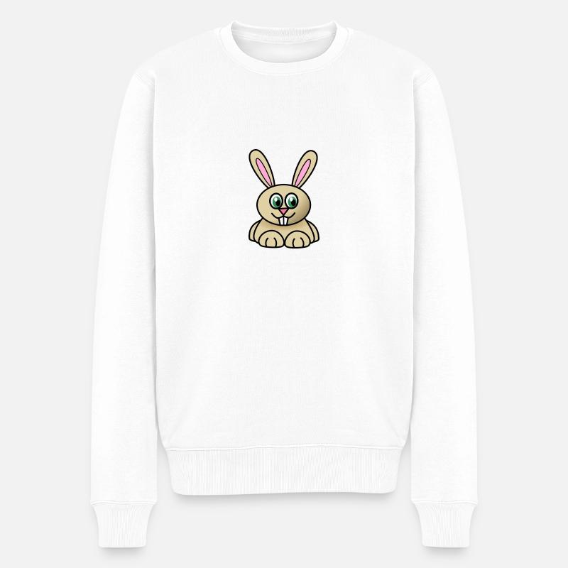lapin mignon - Pull Premium bio Homme - blanc