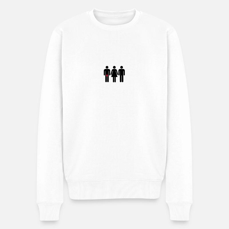 Relation cocu - Pull Premium bio Homme - blanc