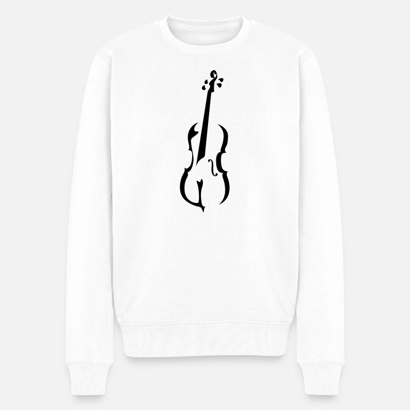 Cello - Männer Premium Bio Pullover - Weiß