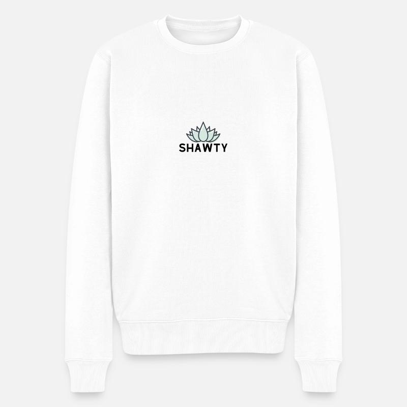 Shawty Designe idee Geschenk - Männer Premium Bio Pullover - Weiß