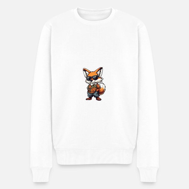 Fox Comic Holiday - Pull Premium bio Homme - blanc