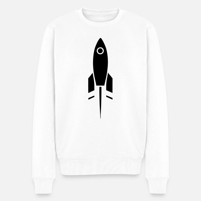 fusée - Pull Premium bio Homme - blanc