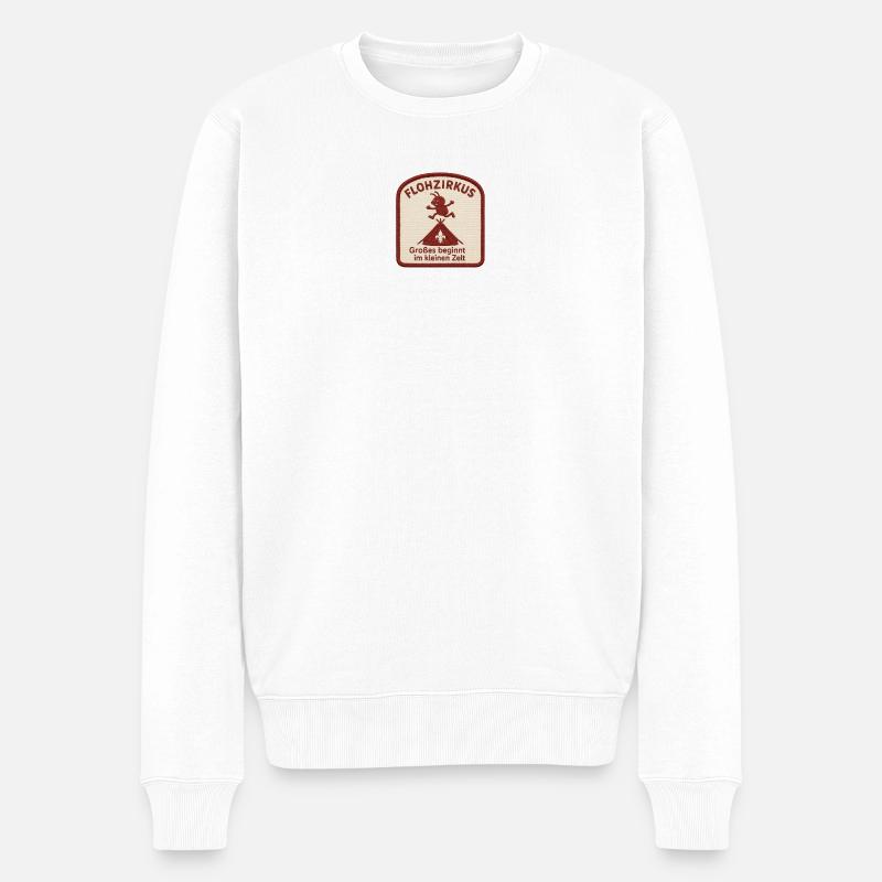 Logo Cirque des puces - Pull Premium bio Homme - blanc