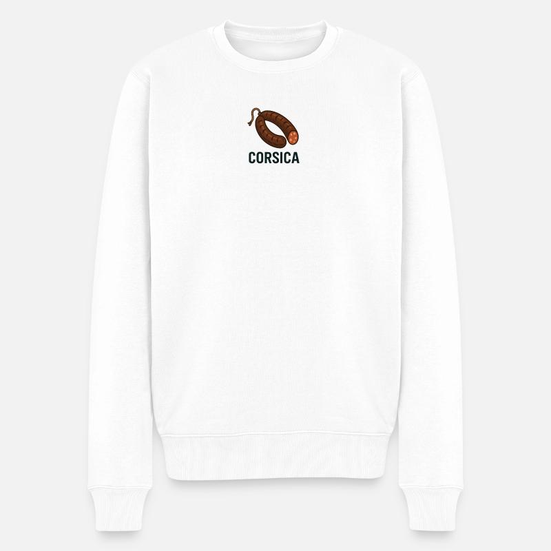 Figatellu Corsica - Pull Premium bio Homme - blanc