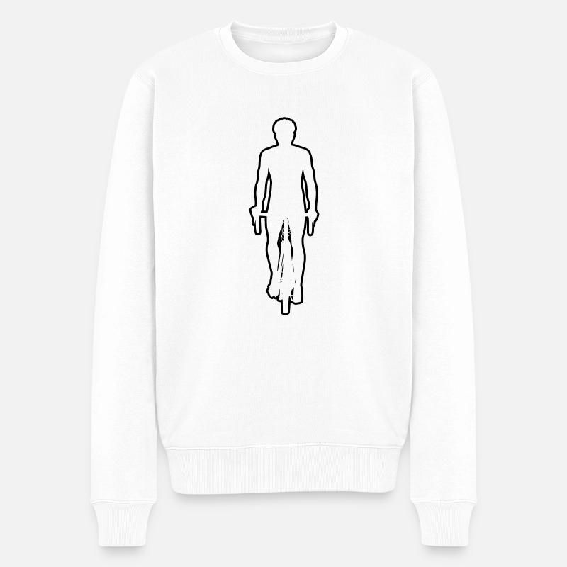 Cyclisme Cyclisme Hommes Cyclisme - Pull Premium bio Homme - blanc