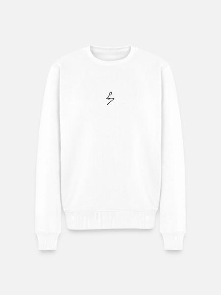 Lozario LZ TEES - Männer Premium Bio Pullover - Weiß