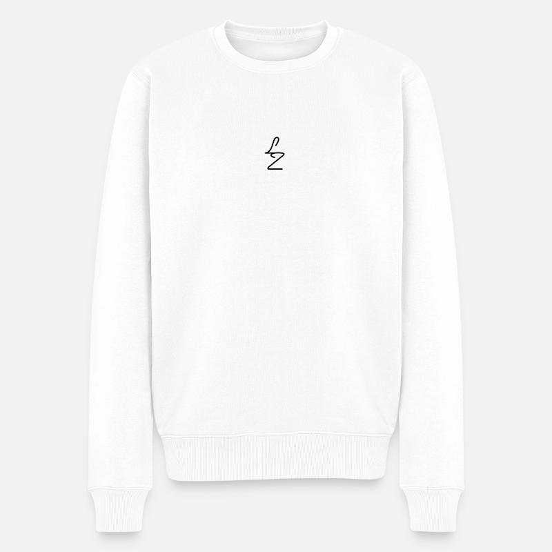 Lozario LZ TEES - Pull Premium bio Homme - blanc