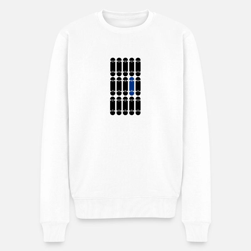 Un conseil en bleu - Pull Premium bio Homme - blanc