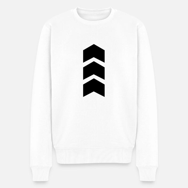 flèche - Pull Premium bio Homme - blanc