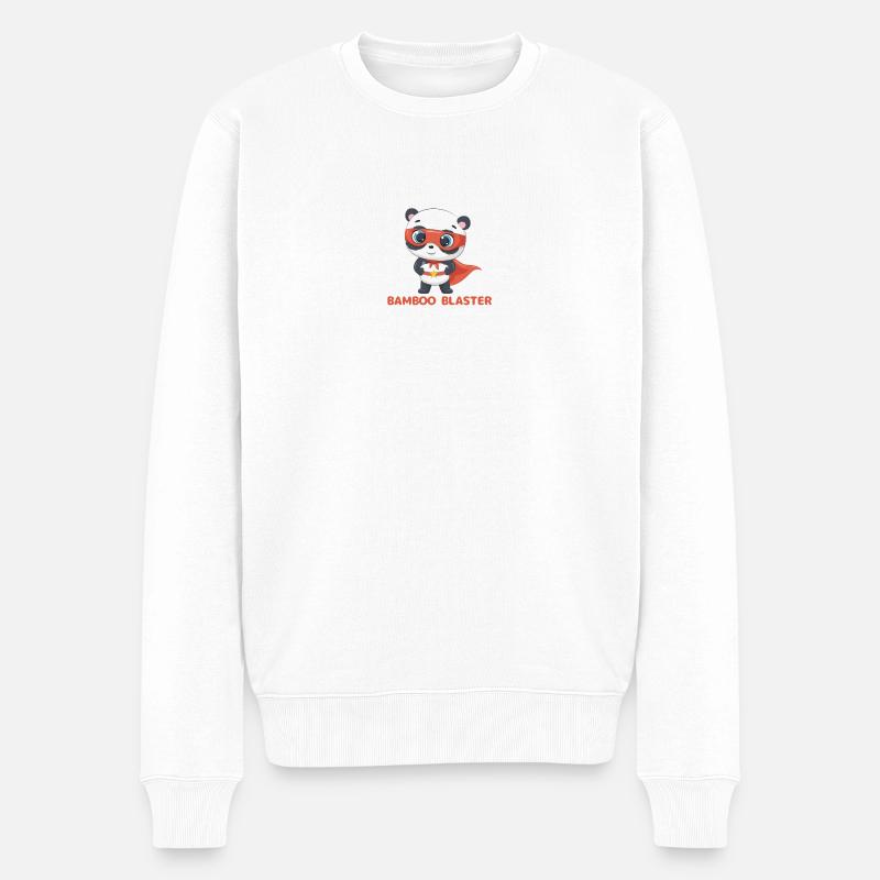 BAMBOO BLASTER - Pull Premium bio Homme - blanc