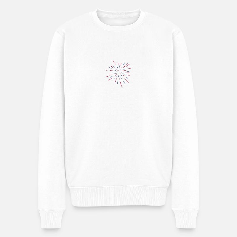Feu d'artifice - Pull Premium bio Homme - blanc