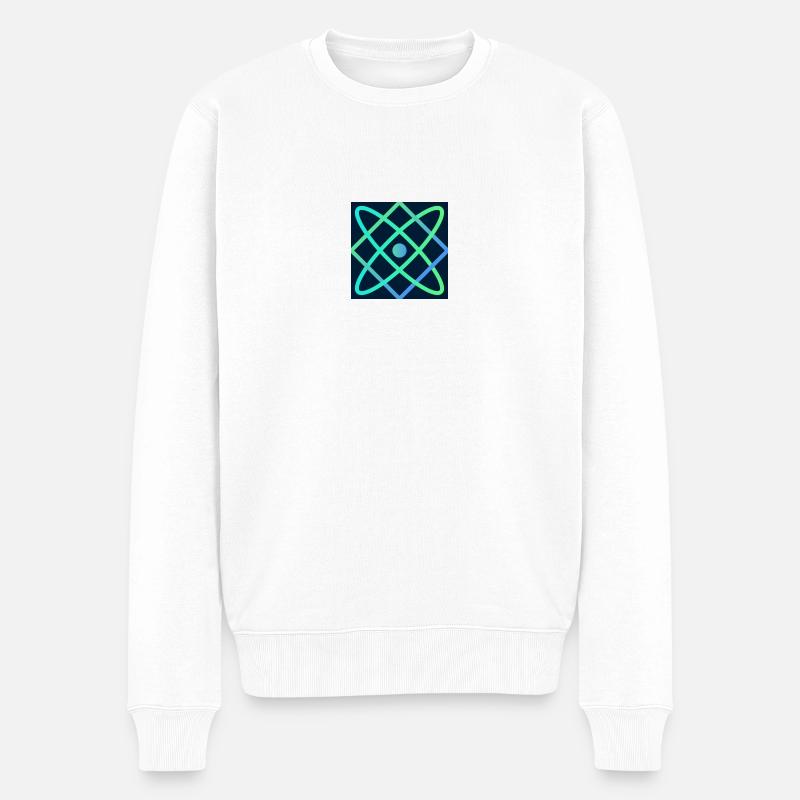 ATOME ACTIVE FLASH VERT - Pull Premium bio Homme - blanc