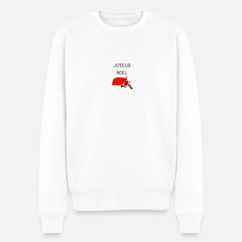 JOYEUX NOEL - Pull Premium bio Homme - blanc